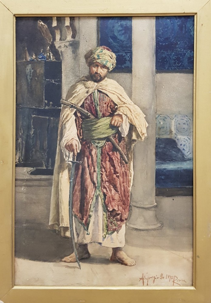 antonio gargiullo: Soldato Arabo, datato 1893 